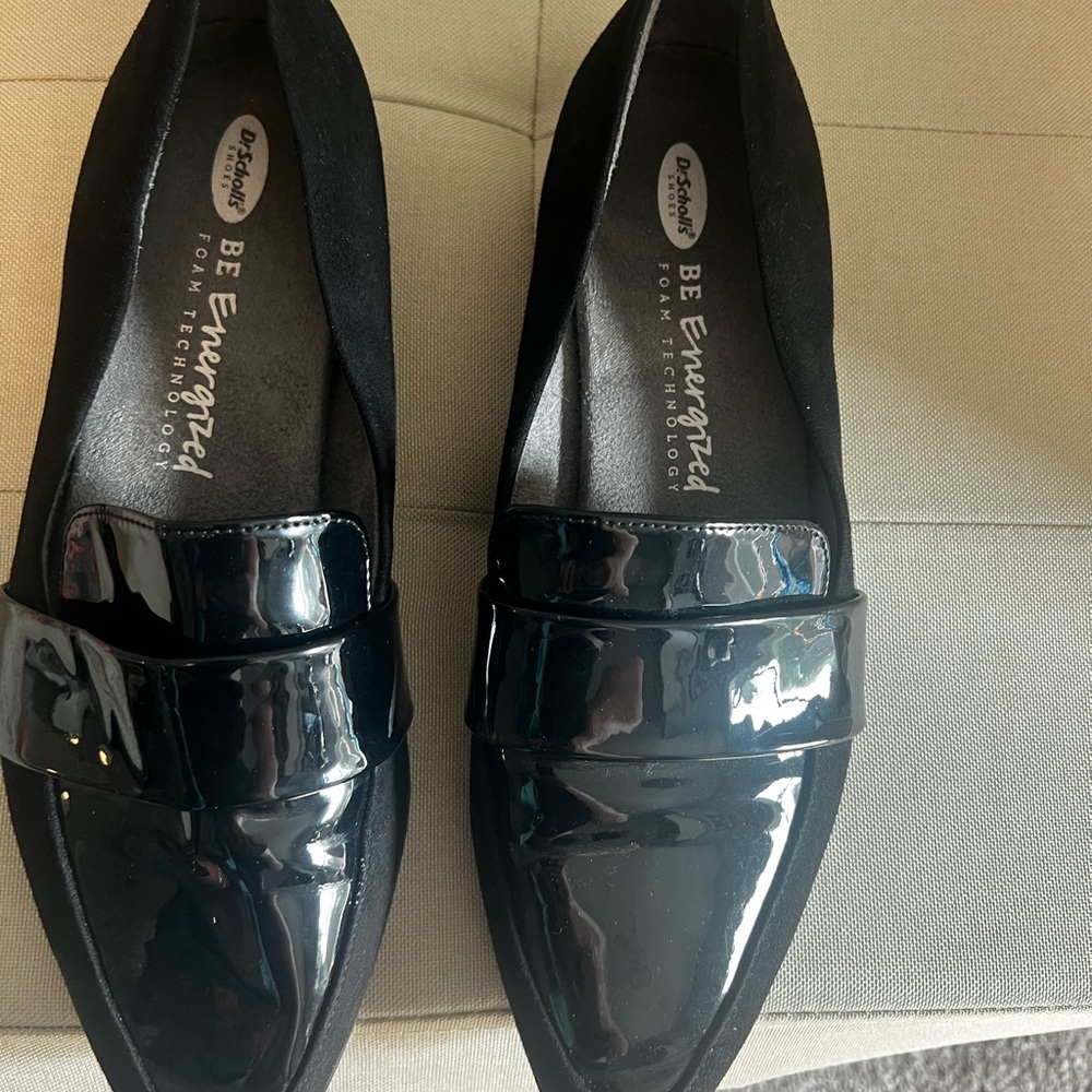 Dr. Scholl's Black Patent Loafers